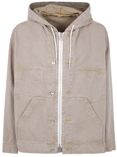 SACAI SACAI DENIM HOODIE CLOTHING
