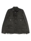 Sacai Denim Jacket In Black