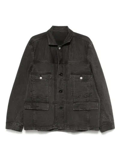 Sacai Denim Jacket In Black