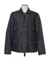 Sacai Indigo Flap Pocket Denim Jacket In Black