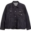 Sacai Denim Jacket In Black