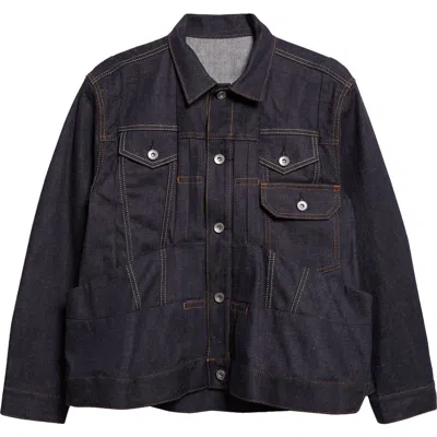 Sacai Denim Jacket In Black