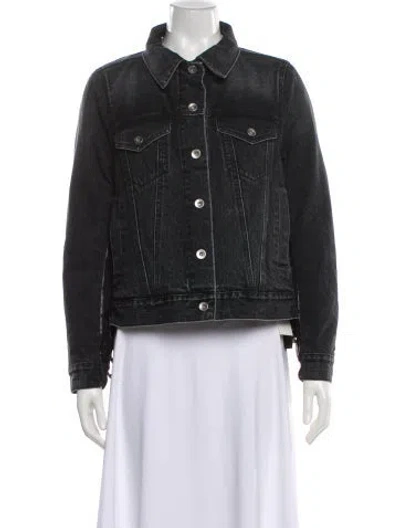 Pre-owned Sacai Denim Jacket In Black