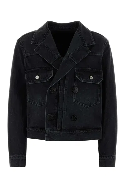 Sacai Denim Jacket In Black