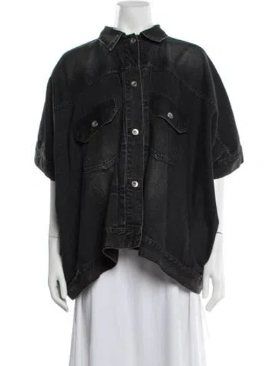 Pre-owned Sacai Denim Jacket In Black