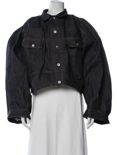 Pre-owned Sacai Denim Jacket In Black