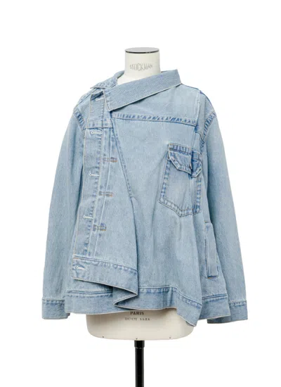 Sacai Denim Jacket In Blue