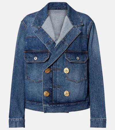 Sacai Denim Jacket In Blue