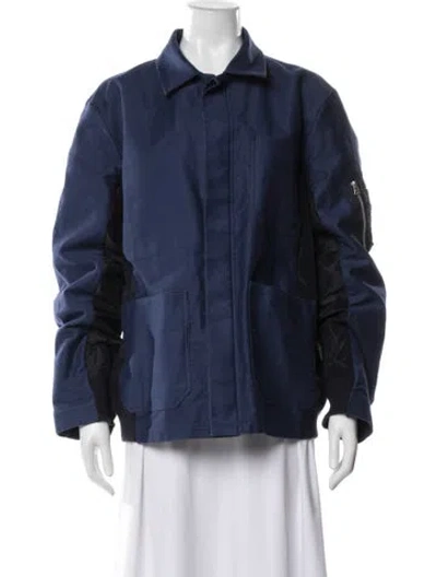 Pre-owned Sacai Denim Jacket In Blue