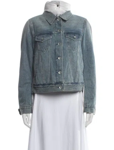 Pre-owned Sacai Denim Jacket In Blue