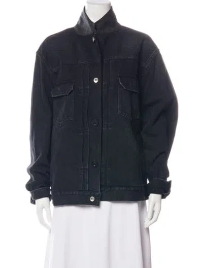 Pre-owned Sacai Denim Jacket In Blue
