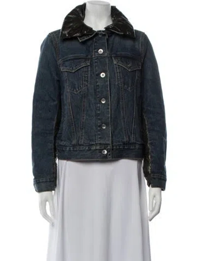 Pre-owned Sacai Denim Jacket In Blue