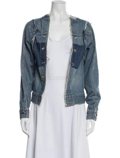Pre-owned Sacai Denim Jacket In Blue