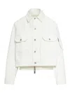 Sacai Denim Blouson In Cream