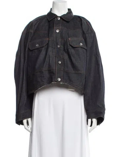 Pre-owned Sacai Denim Jacket W/ Tags In Black