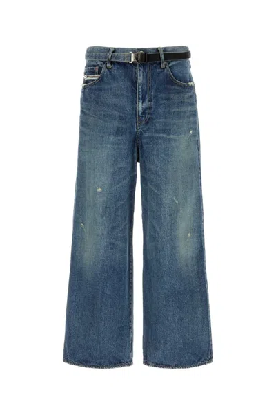 Sacai Denim Jeans In Blue