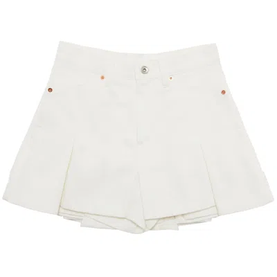 Pre-owned Sacai Denim Mix Shorts 'white' | Women's Size 0