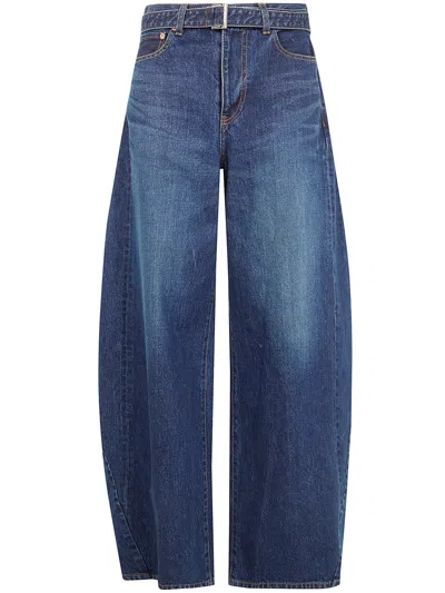 Sacai Denim Pants In Blue