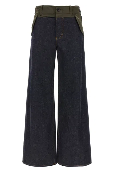 Sacai 'denim Pants' Jeans In Multi