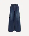 Sacai Denim Pants With Liner Back In Blue