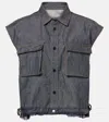 Sacai Denim Shirt In Indigo