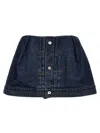 Sacai Denim Shorts Bermuda And Short Blue