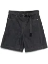 Sacai Denim Shorts In Black