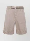 Sacai Denim Shorts With Adjustable Belt Loops In Pink