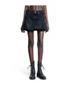 Sacai Denim Shorts With Belt Loops In Blue