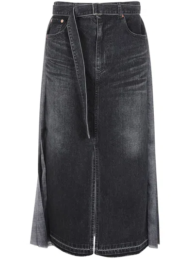 SACAI SACAI DENIM SKIRT