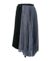 Sacai Denim Skirt In Black