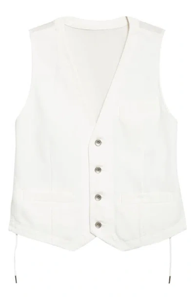 Sacai Button-up Vest In White
