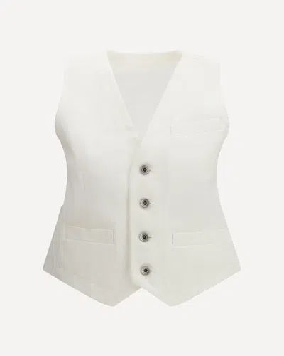 Sacai Denim Vest In White