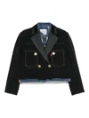 Sacai Double-breasted Denim Blazer