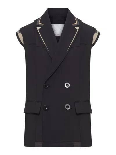 Sacai Double Breasted Tailored Vest