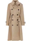 Sacai Cotton Gabardine Coat In Neutrals