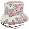 Sacai Double Brim Bandana-print Bucket Hat, Brand Size 3 In White
