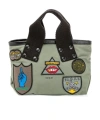 Sacai Double-handle Handbag In Gray