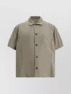 Sacai Double Layer Cotton Shirt With Ribbed Hem