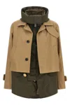 Sacai Double Layer Jacket In Brown