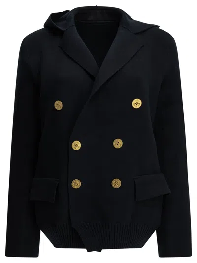 Sacai Double-breasted Blazer In Multi
