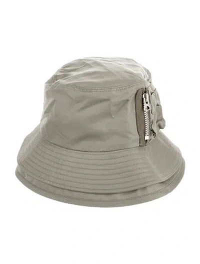 Pre-owned Sacai Double-brim Bucket Hat W/tags In Green