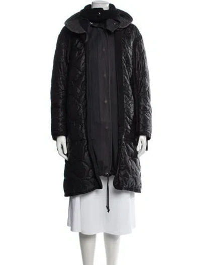 Pre-owned Sacai Down Coat In Black