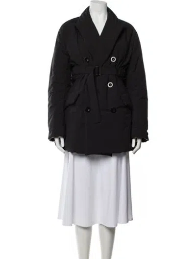 Pre-owned Sacai Down Coat In Black