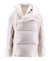 Sacai Padded Nylon Jacket With Wool Inserts
