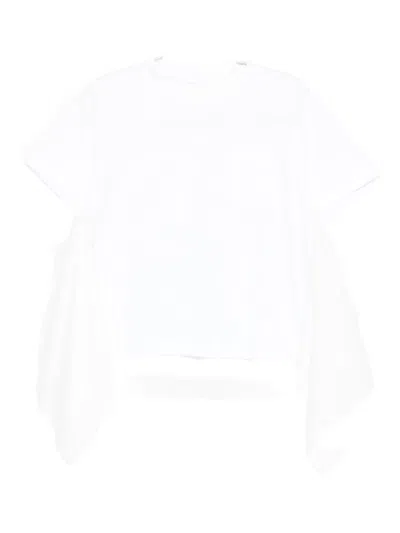 Sacai Draped Top In White