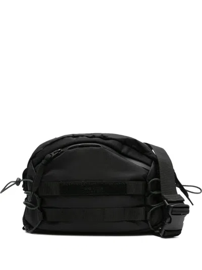 Sacai Drawstring-fastening Cross Body Bag In Black