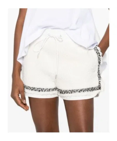 SACAI DRAWSTRING TRIM SHORTS