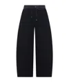 Sacai Drawstring Sponge Track Pants In Black