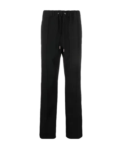Sacai Drawstring Straight-leg Track Pants In Black